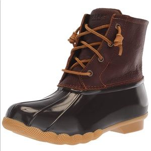 Sperry Saltwater Boots (Tan/DarkBrown) NEW IN BOX